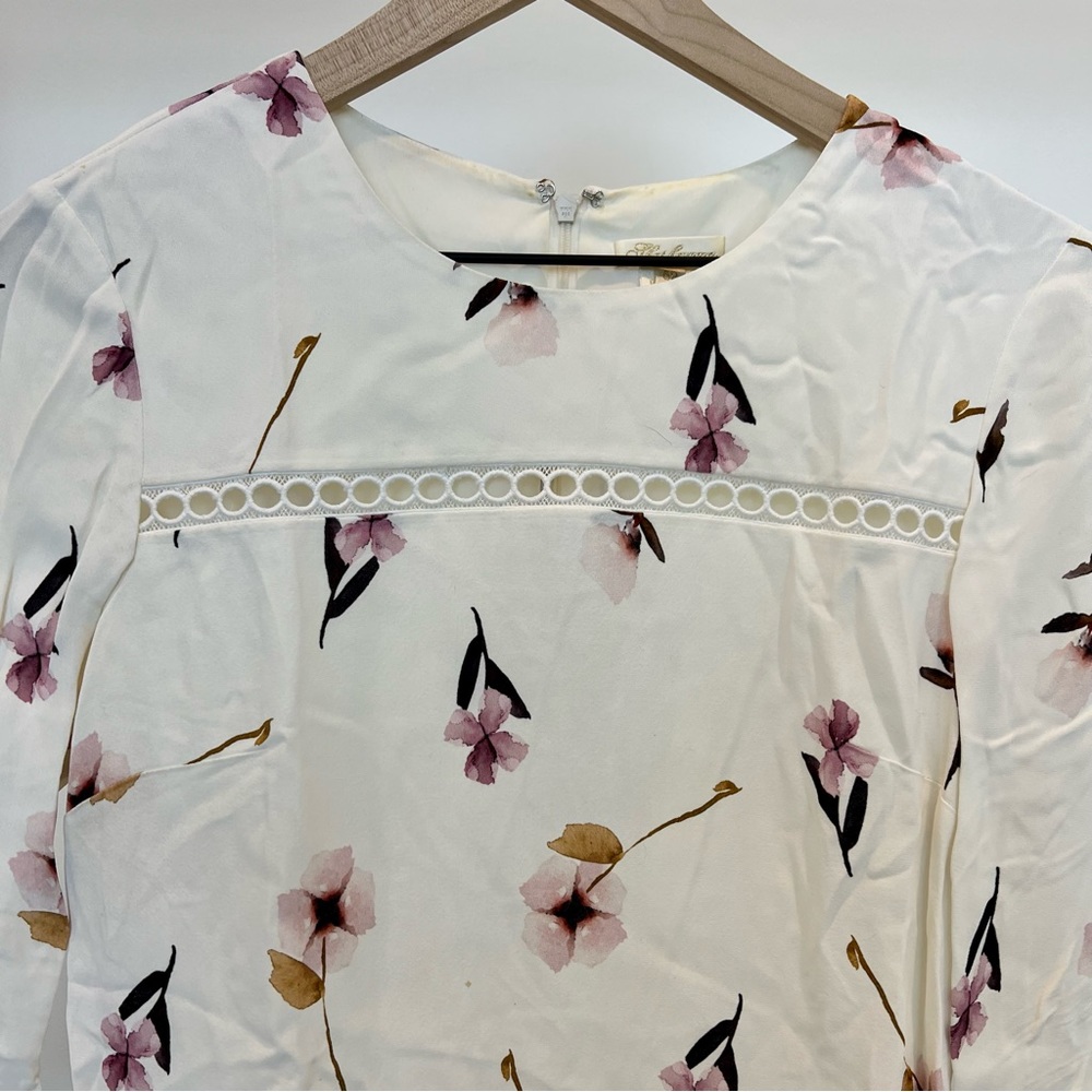 Shoshanna Floral Print Mini Dress Size 6P - Picture 3 of 9
